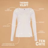 Ten Cate Thermo Col dames shirt lange mouw - Rib - Wit
