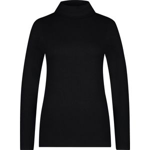 Ten Cate Thermo Col dames shirt lange mouw - Rib - Zwart