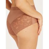 Ten Cate dames secrets kanten taille slip - Invisible - Colours - Kanten hoge dames maxi slip naadloos  - Blauw