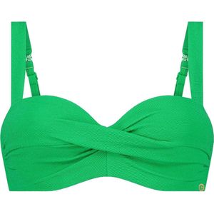 Ten Cate - Twisted Padded Wired Bikini Top - Groen - Materiaal: Nylon