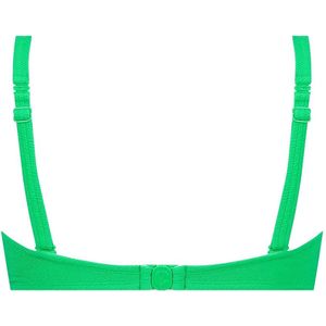 Twisted bikini top bright green relief