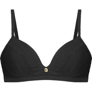 Ten Cate Bikini Top Triangle - Black Snake Print - Padded Wired