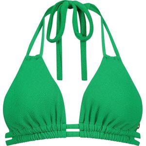 slide triangle bikini top bright green relief