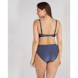 Bikini - Midi Shiny Indigo - Bikinibroekje - Dubbellaags - Comfortabele Pasvorm