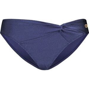 knot bikini bottom shiny indigo