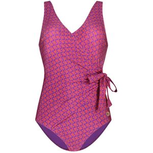 Ten Cate V-neck Padded Badpak Dames Koraal L/40
