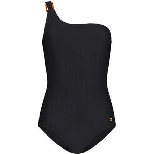 Swimsuit - One Shoulder - Zwart - Snake