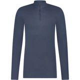 Ten Cate Thermo heren shirt lange mouw - Col met rits - Blauw