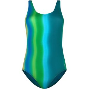 Ten cate soft cup v-neck badpak in de kleur groen.