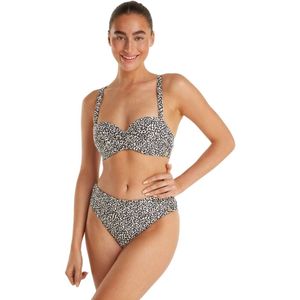 Twisted bikini top wild dot