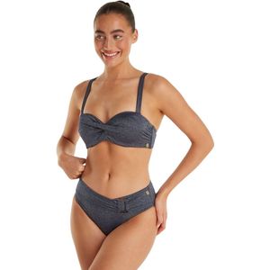 Bikinitop - Knoopdetail - Voorgevormde Cups - Zwart