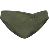 Bikinibroekje - Knoopdetail - Dubbele Stof - Zwart