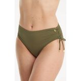 ten Cate Beach TC WOW high waist bikinibroekje met ribstructuur groen