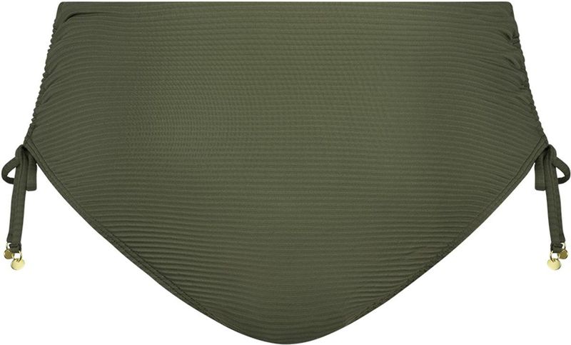 ten Cate Beach TC WOW high waist bikinibroekje met ribstructuur groen