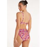 Flipover bikini bottom summer ikat