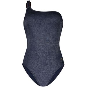 Ten Cate Beach - Badpak - Donkerblauw - One Shoulder - Dames
