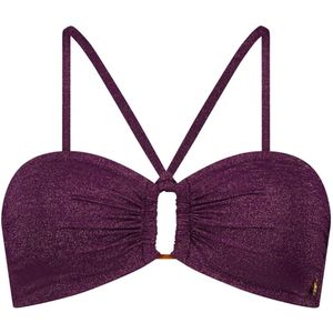 Bandeau bikini wine red