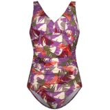 ten Cate Swim Tweka badpak paars/roze/ecru