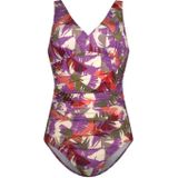 ten Cate Swim Tweka badpak paars/roze/ecru