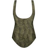 Ten Cate - Dames Corrigerend Badpak - Groen - Soft Cup - Bladeren Print