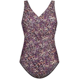 Ten Cate Badpak Soft Cup Shape - Paars/Zwart - Dames Sport