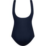 Badpak soft cup v-neck zebra stripe blue