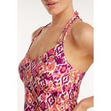 ten Cate Beach TC WOW Strandjurk Roze/Offwhite/Paarse