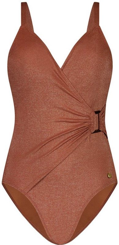 Buckle - Badpak - Warm Caramel - V-hals - Voorgevormde Cups