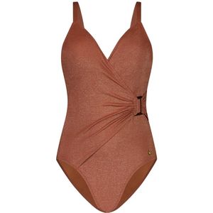 Buckle - Badpak - Warm Caramel - V-hals - Voorgevormde Cups