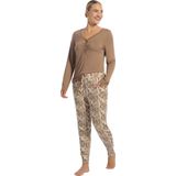 Pyjama set - Dames - Lange Mouwen - Lange Broek - Faded Lines