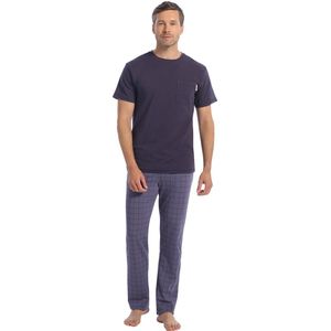 Pyjama set indigo check