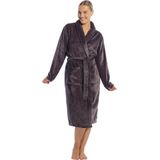 Ten Cate badjas Basics dark grey stripe - S