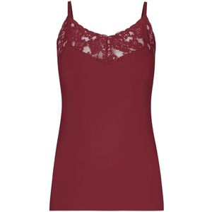 Secrets - Spaghetti Top - Rood - Met Kant