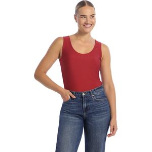 Singlet - Dubbel Gevoerd - Velvet - Rood