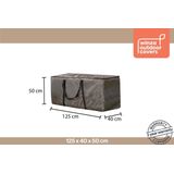Winza Outdoor Covers - Premium - Kussentas - Afmeting : 125x40x50 cm - opbergtas voor tuinkussens