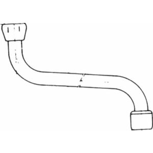 Venlo draaibare onderuitloop met straalregelaar 1/2x350mm chroom F963110AA