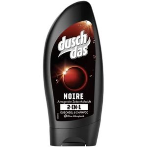 Duschdas 2-in-1 douchegel & shampoo Noire douchebad met stimulerende cederhoutgeur dermatologisch getest 250 ml 1 stuk