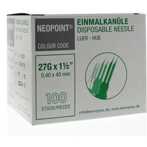 Neopoint - Injectienaald - Steriel - 0.4 x 40 mm - 100 Stuks