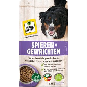 VITALstyle SPIEREN + GEWRICHTEN - Hondenbrokken - 1,5 kg
