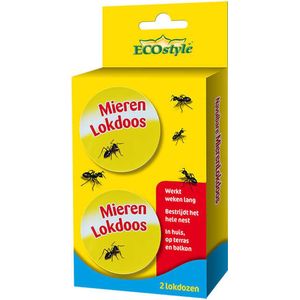 ECOSTYLE MIERENLOKDOOS 2 STUKS