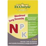 ECOstyle Bloedmeel Voor Geelverkleuring - Voor Tekort Aan Stikstof - Voor Diepgroen Blad - Voorkomt Klaver in Gazons - 15 M² - 1,6 KG