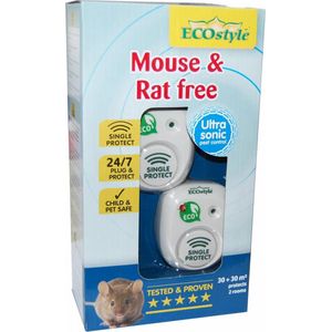 Ecostyle Muizen- En Rattenverjager Mouse & Rat Free 30m² | Ongediertebestrijding
