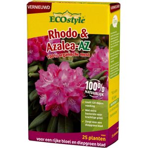 ECOstyle Rodo & Azalea-AZ - 120 dagen Voeding - Diepgroen Blad - Rhododendron & Azalea - 25 Planten - 800 GR