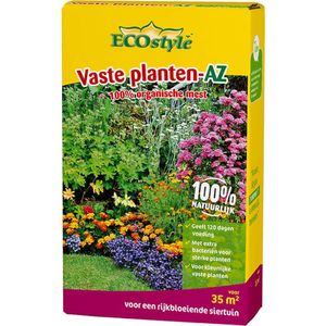 ECOstyle Vaste Planten-AZ Organische Tuinmest - Keurrijke Vaste Planten - Extra bacterien voor sterke planten - 120 Dagen Voeding - 35 M2 - 2,75 KG