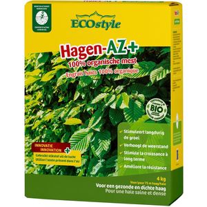 ECOstyle Hagen-AZ Organische Haag Meststof - Tuinmest voor Diepgroen Blad - Nieuwe & Bestaande Beplanting - 70 M Haag - 4 KG