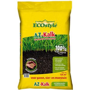 ECOstyle AZ Kalk Micro Korrel – Voor Gazon, Sier- en Moestuin - Corrigeert Zuurgraad direct en langdurig - werkt tegen Mos - CO2-Neutraal – 135 M² - 10 KG