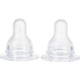 Difrax Flessenspeen Natural - Maat Medium - 2 stuks