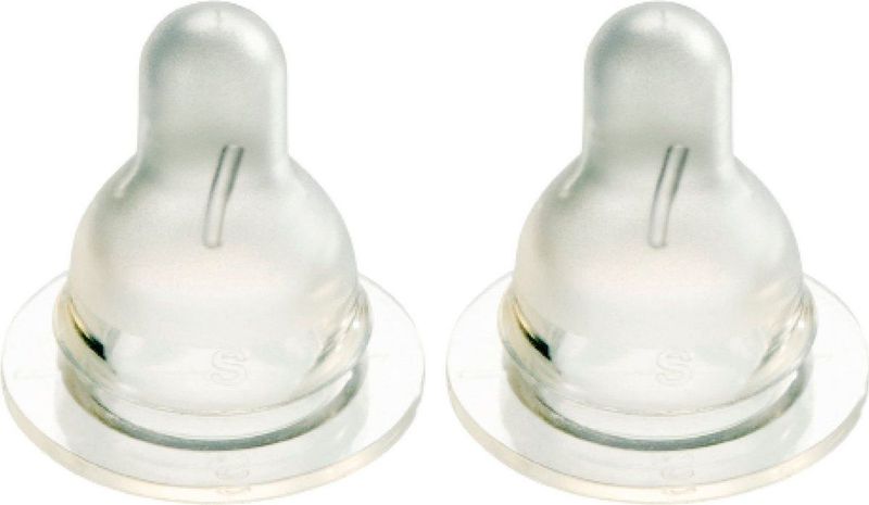 Difrax Flessenspeen Natural - Maat Medium - 2 stuks