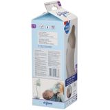 Difrax Glazen Baby S-fles 310 ml Wide - Wit - 1 Stuk, Baby fles met Anti-Colic, S-Vorm zorgt voor constante stroom