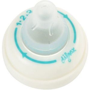 Difrax 1-2-3 Wide Flessenring met Flessenspeen voor brede babyflessen